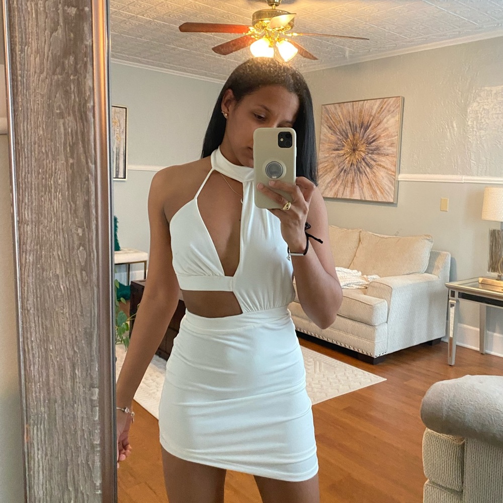 White short dress